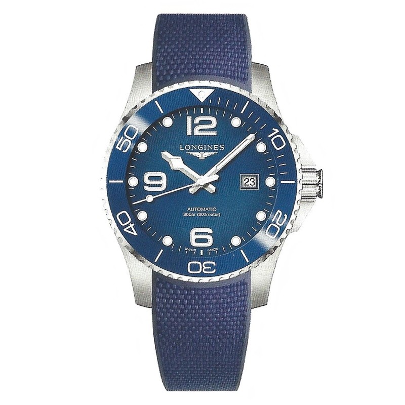 longines hydroconquest cerámica azul L3.782.4.96.9 longines hydroconquest cerámica azul L3.782.4.96.9