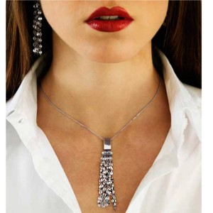 Collar Pianegonda plata Sparkles PNG011C002