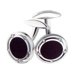 Abotoaduras de ouro e diamantes Damiani