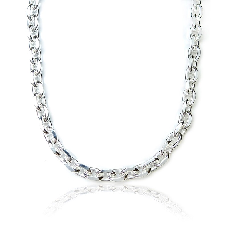 70 cm cadena de Plata-Gran Collar Cadena Super plata 925-aproximada cadena de eslabones