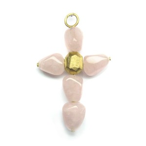 Anhänger aus Gelbgold und Quarz J06220006