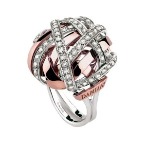 Anillo oro bicolor y diamantes Damiani 20028410