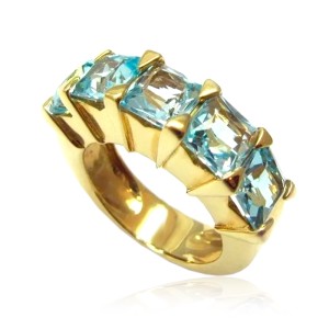 Anillo oro amarillo y topacios B05200117