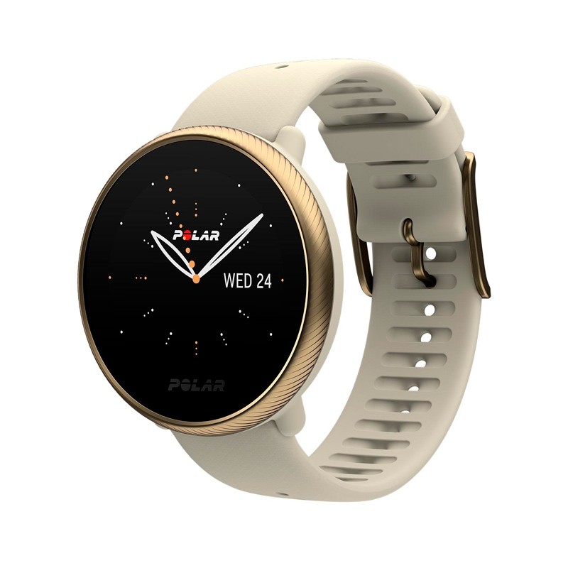 polar ignite 2 sportuhr champagne gold