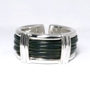 Elephant hair silver ring King Collection B2Z500863