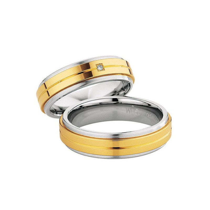 routine Verplicht huiselijk Saint Maurice Wedding Rings Steel & Gold Collection 88238 and 88239
