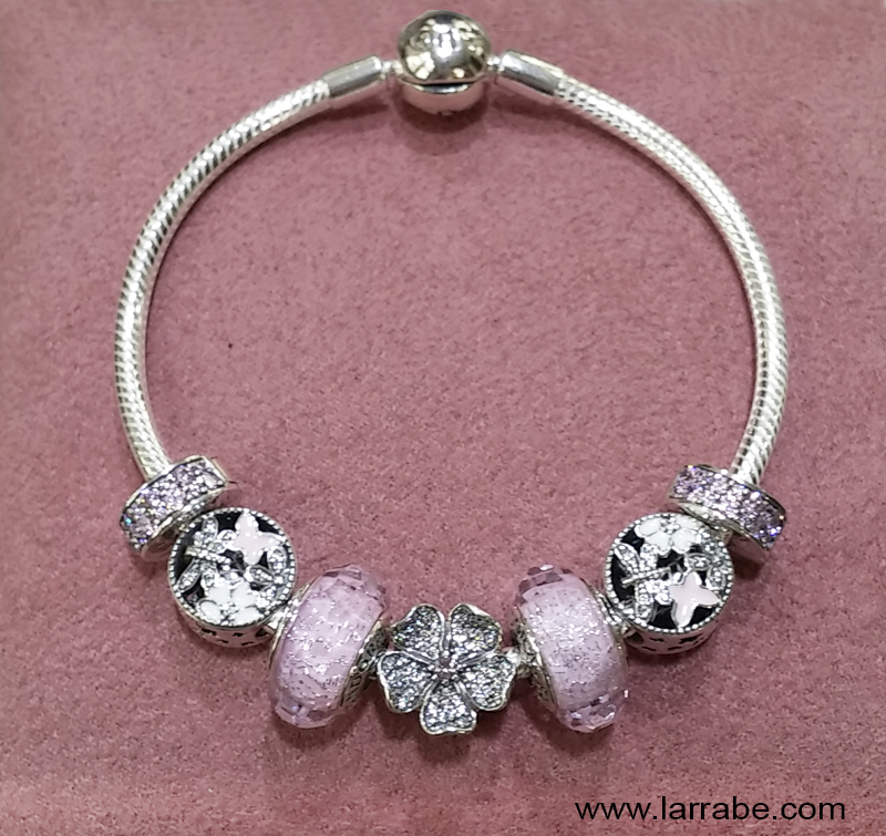 Pulsera pandora primavera rosa