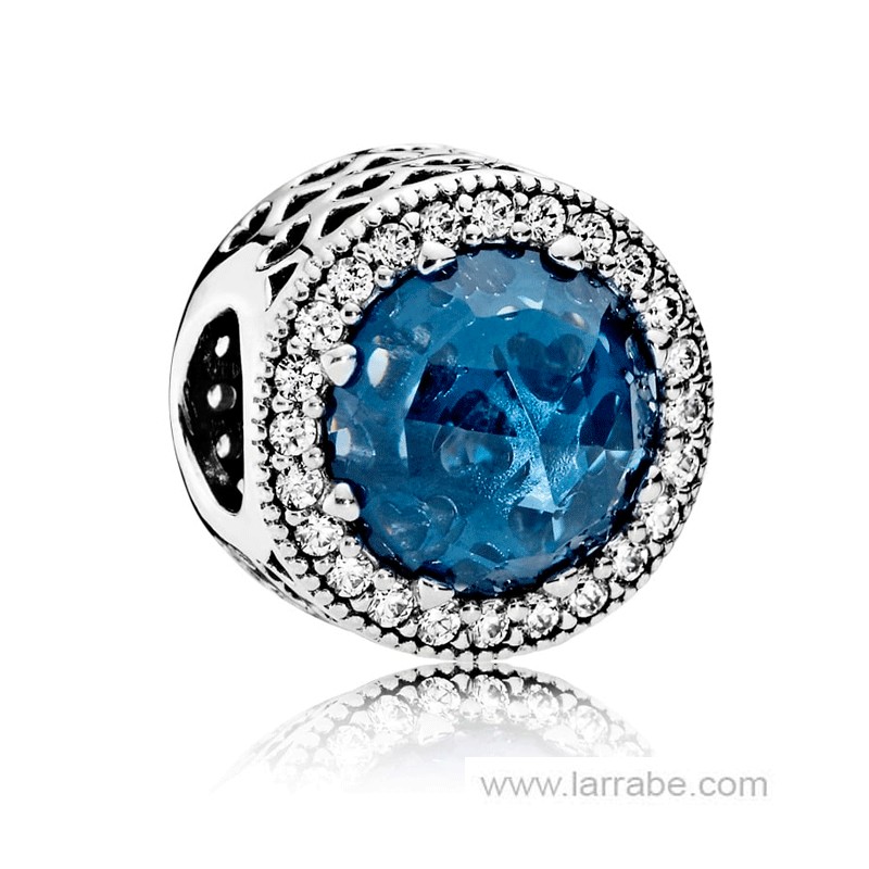 Comprar Abalorio Pandora Corazones Brillantes Azul Luz de Luna