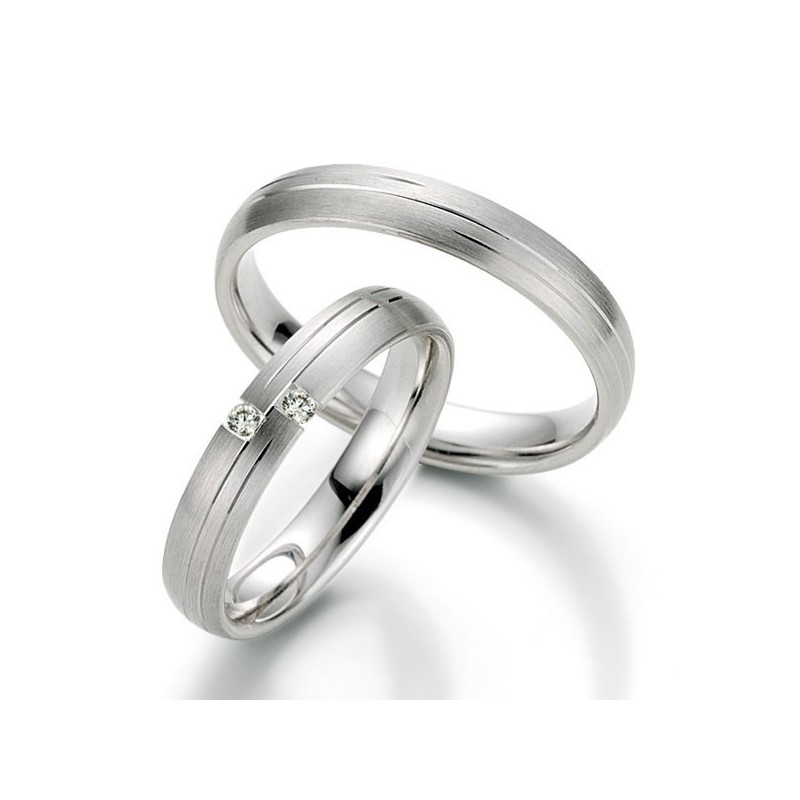 Precio Alianzas de oro blanco Saint Maurice Twin Set