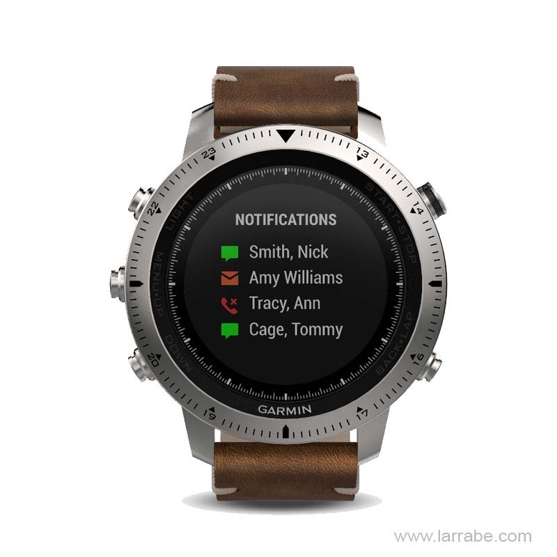 Precio reloj Garmin Fénix Chronos Cuero Joyeria Larrabe