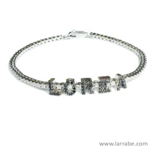 Pulsera de plata con nombre personalizado