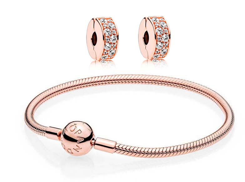 pulsera pandora rosa 