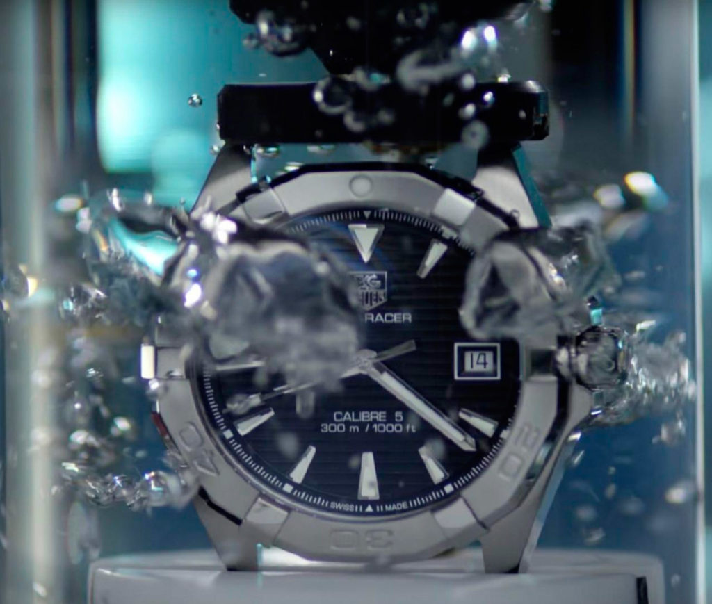 prueba sumergibilidad tag heuer aquaracer