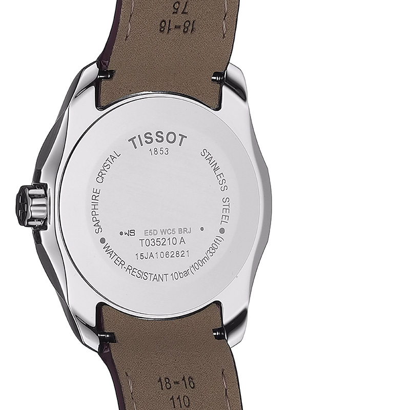 trasera reloj tissot couturier lady