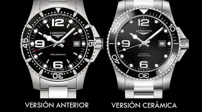 Diferencias en los relojes Longines Hydroconquest Cerámica