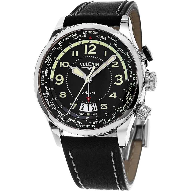 Reloj Vulcain Aviator Cricket para Caballero 42 mm 110163A07.BFC102