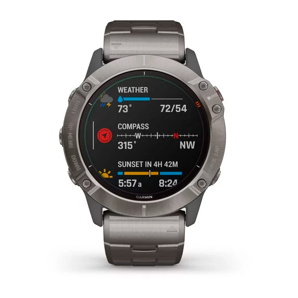 Funciones del reloj Fenix 6X Pro Solar