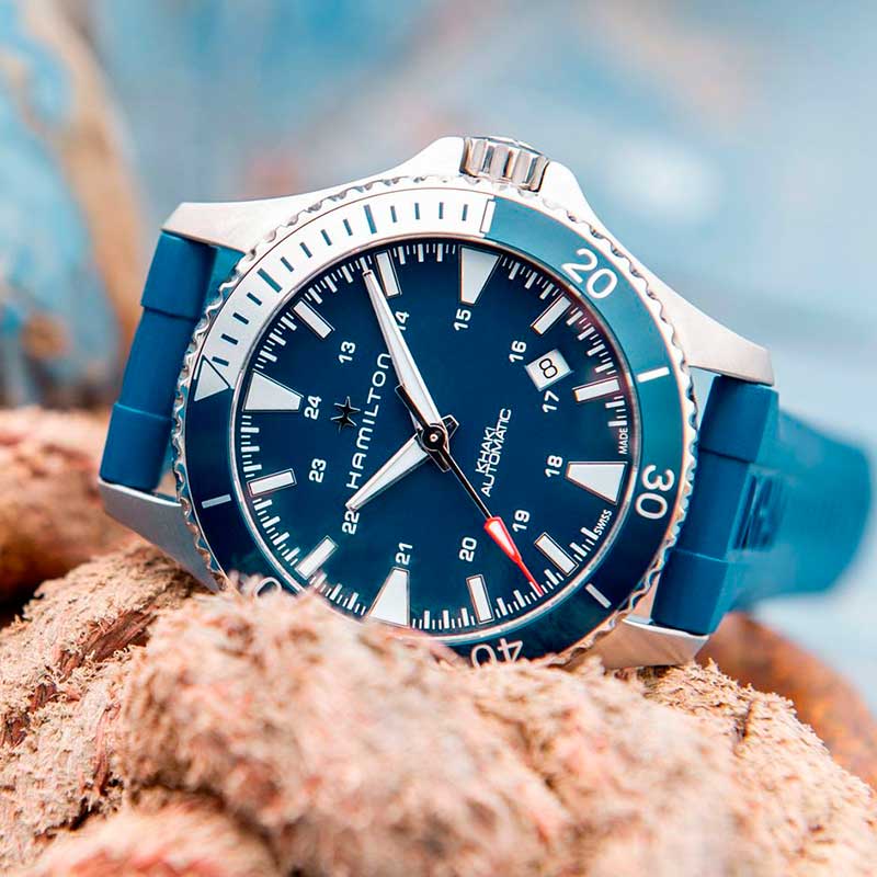 Khaki Navy Scuba de Hamilton relojes con inspiracion militar