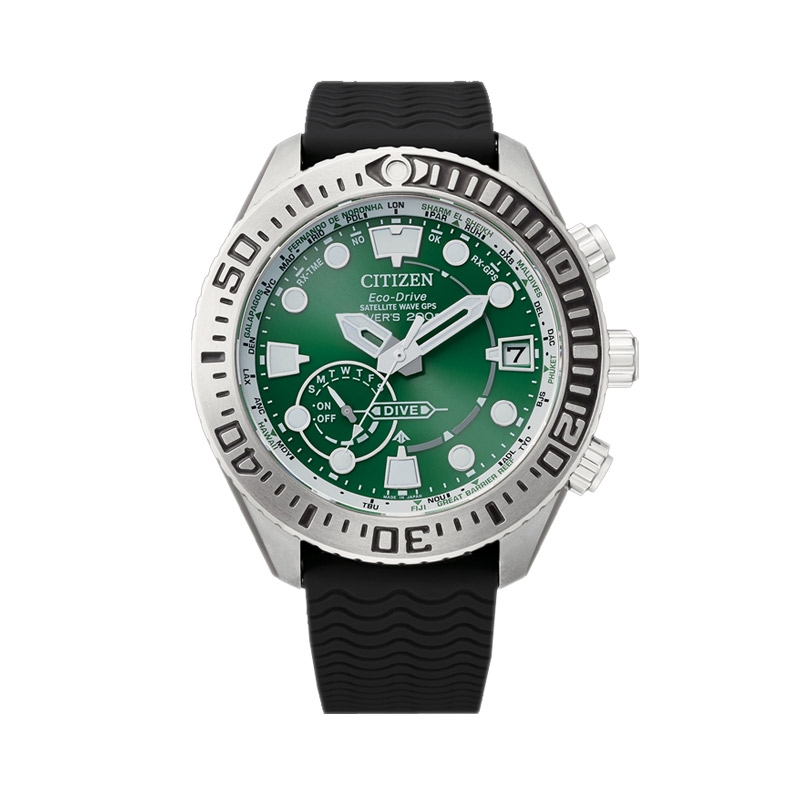 Reloj Citizen Satellite Wave GPS Super Titanium 47mm cuarzo de titanio y silicona CC5001-00W