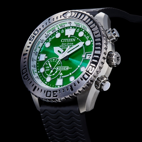Reloj Citizen Satellite Wave GPS Super Titanium 47mm cuarzo de titanio y silicona CC5001-00W