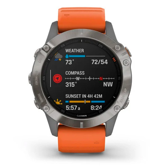 RELOJ GARMIN FÉNIX 6 ZAFIRO 47MM 010-02158-14