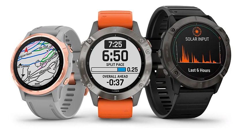 Tamaños del Garmin Fenix 6
