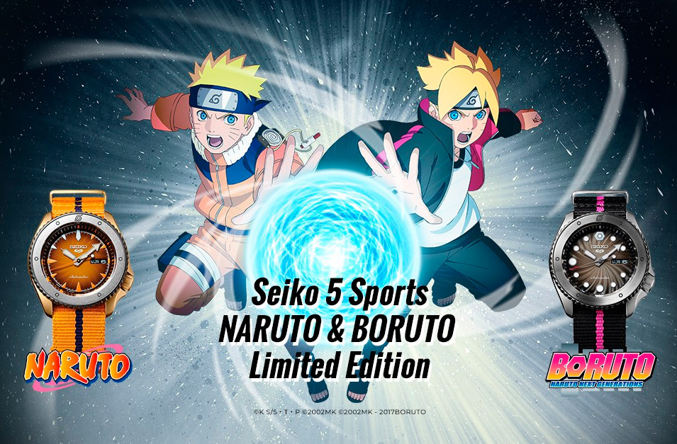 Relojes Seiko 5 Sports Naruto y Boruto