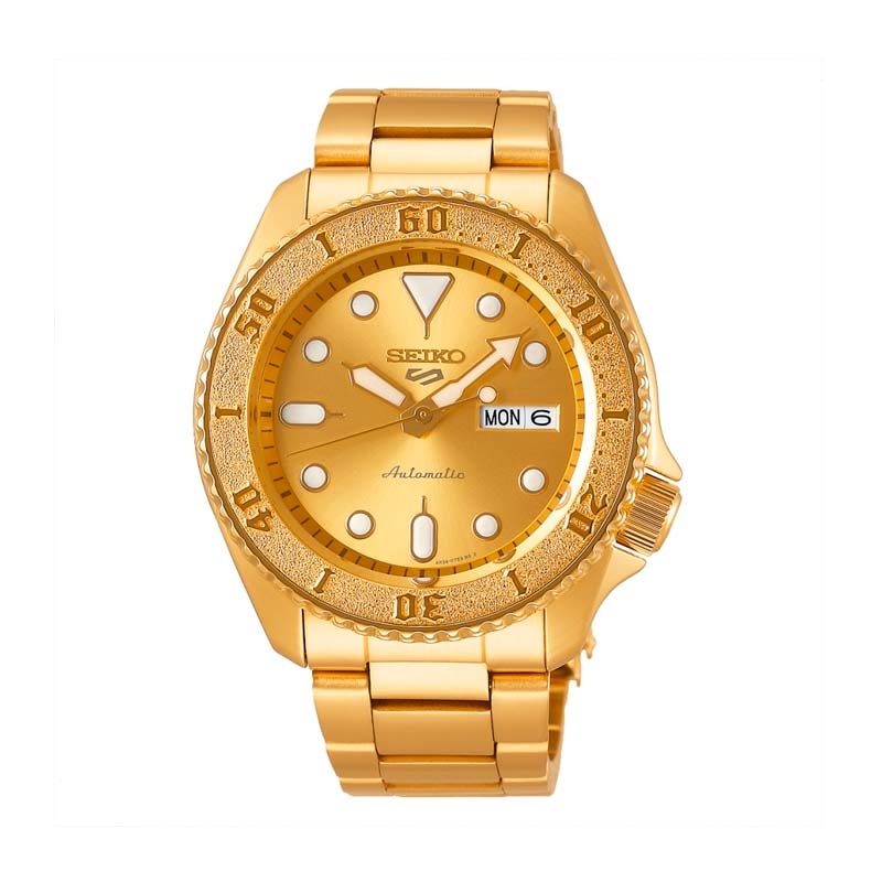 El reloj Seiko 5 Sports SRPE74K1 tan atractivo como el oro