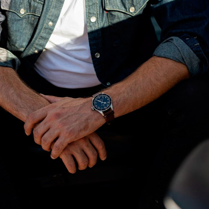 puesto Hamilton Khaki Aviation Pilot Pioneer