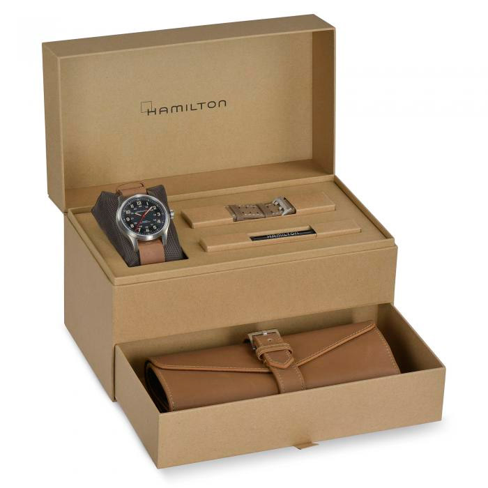 Caja Hamilton Khaki Field Titanium Automatic Far Cry 6 H70645533