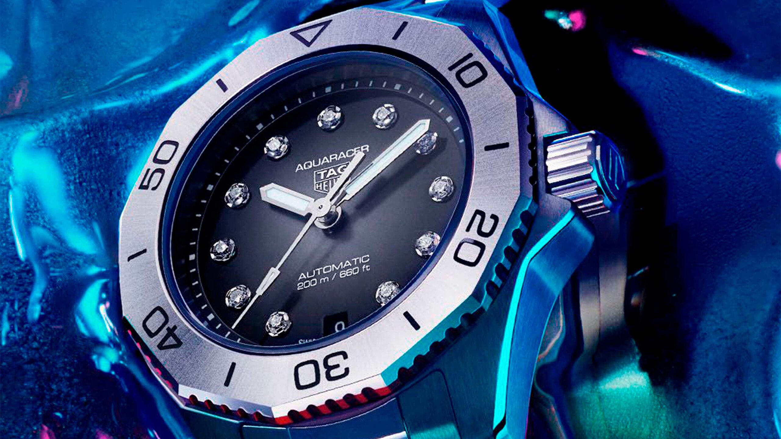 Detalle de la esfera del Aquaracer Professional 200