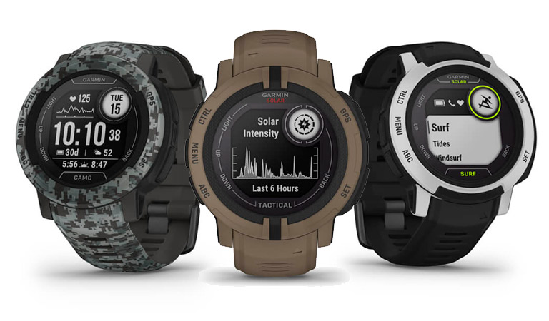 Garmin Instinct Camo, Garmin Instinct Tactical y Garmin Instinct Surf