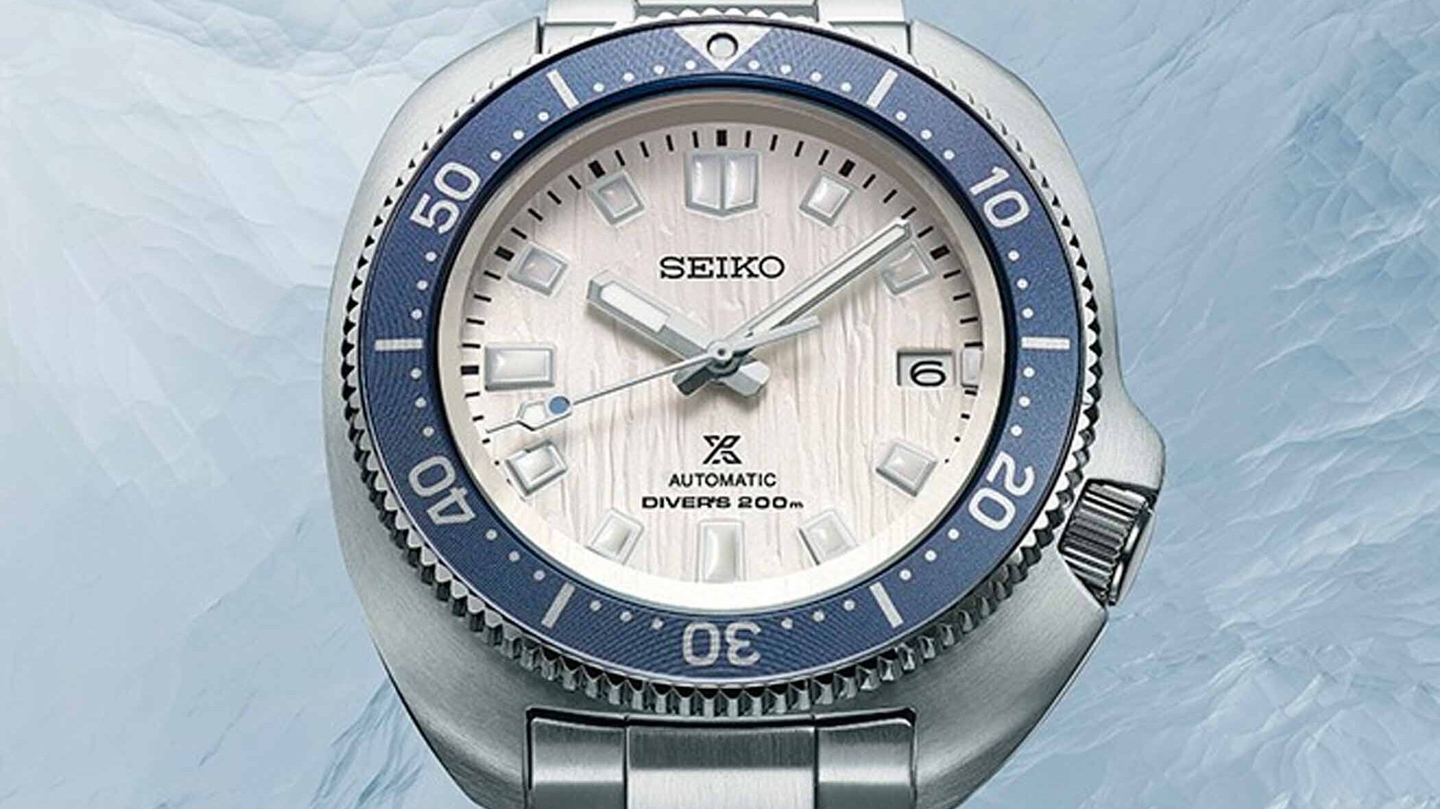 Reinterpretación moderna del reloj de buceo de 1970. Edición Especial de Save the Ocean. SPB301J1