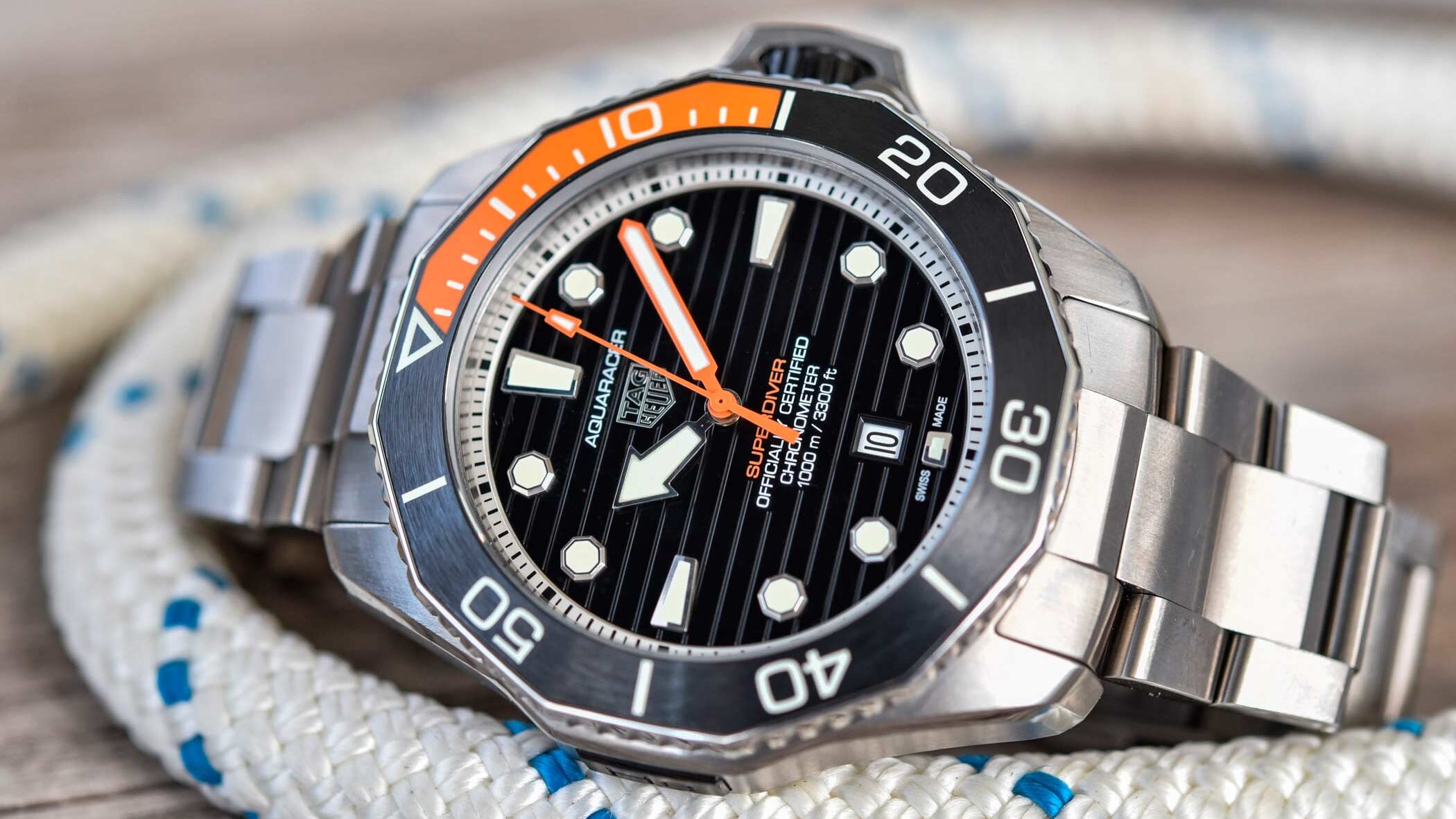 El Aquaracer Professional 1000 Superdiver ha recibido la certificación ISO 6425:2018 para relojes de buceo de saturación