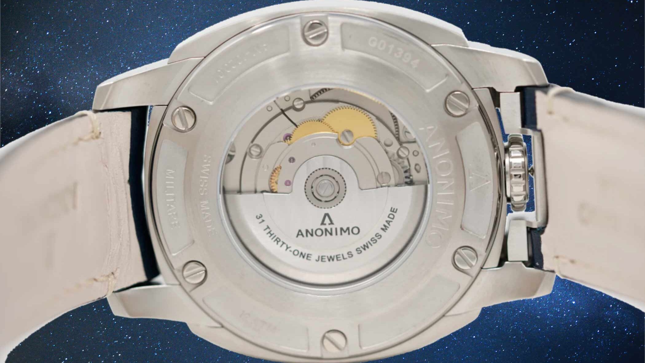 Detalle caja trasera del Anonimo Militare AM-1020.01.003.A03