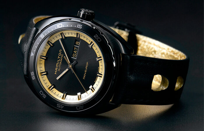 Hamilton Pan Europ H35425730: una nueva estética excepcional en negro y oro