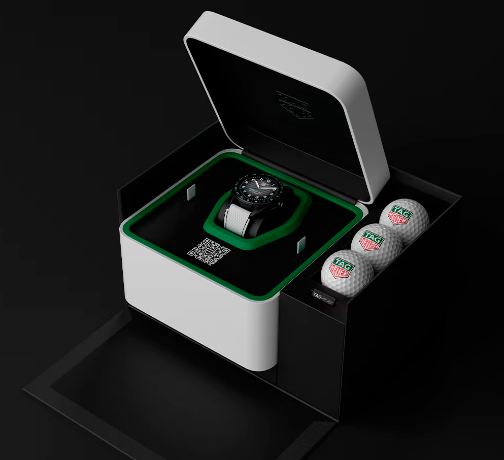 caja del reloj TAG Heuer Connected Golf Edition