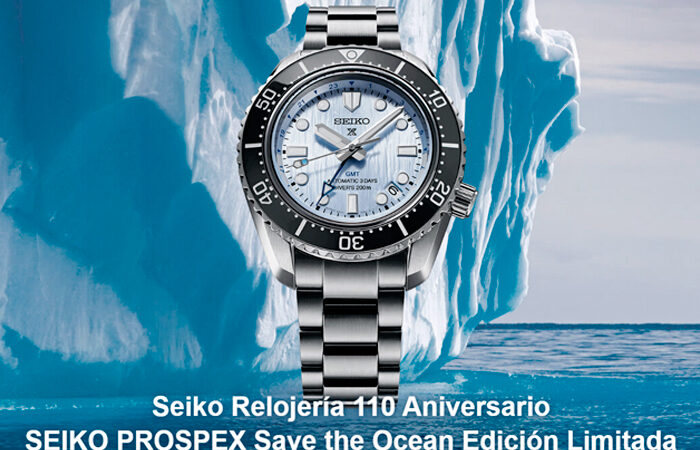 Reloj Seiko Prospex Save the Ocean SPB385, celebrando su 110th aniversario