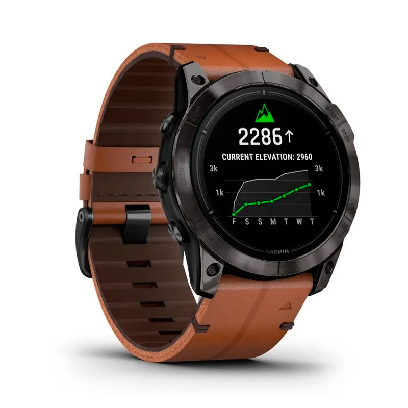 Reloj Garmin Epix PRO Gen 2 Zafiro Titanio Carbon Piel 51mm 010-02804-30