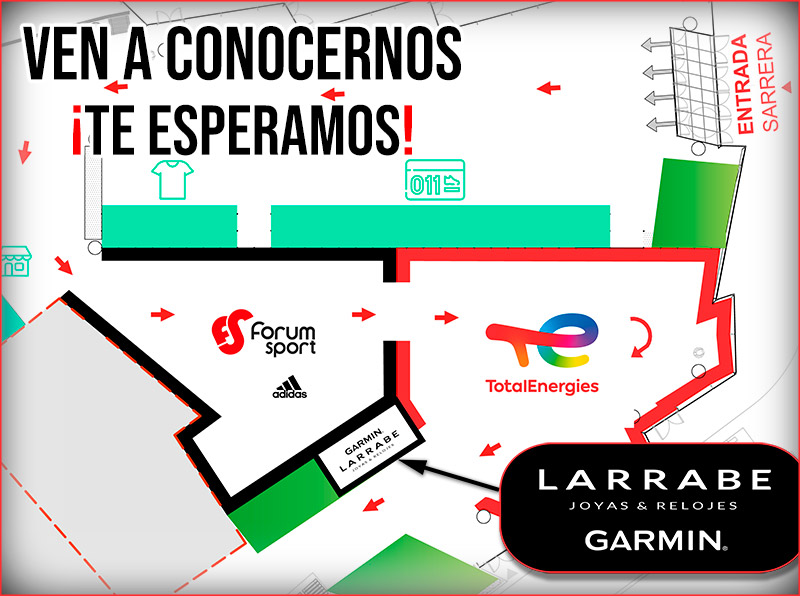 Ubicación Stand Larrabe - Garmin