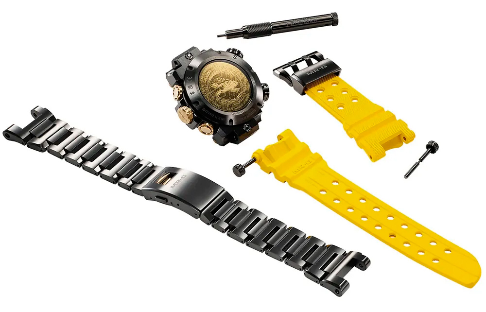 Correas del reloj Casio Frogman Amarillo MRG-BF1000E-1A9DR