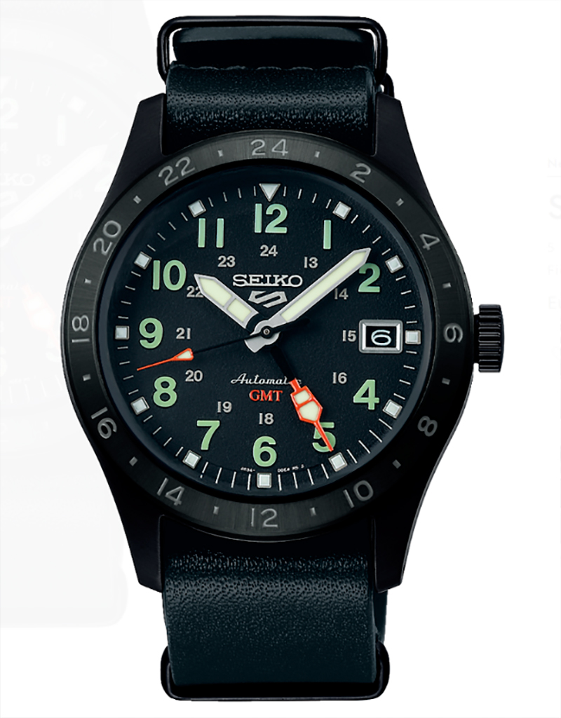 Reloj Seiko 5 Sports Field Street Style GMT 39,4mm automático de acero SSK025K1