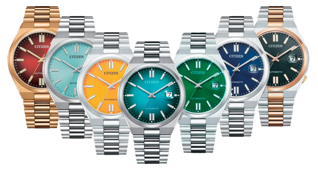 Relojes Tsuyosa gama de colores