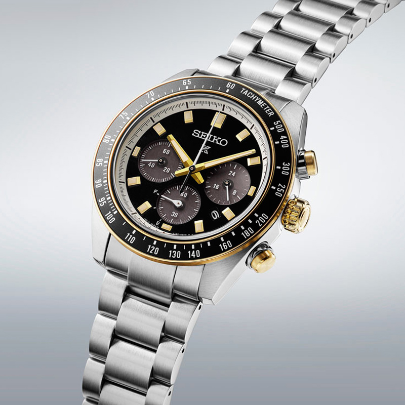 Reloj Seiko Speedtimer Bisel Negro SSC941P1