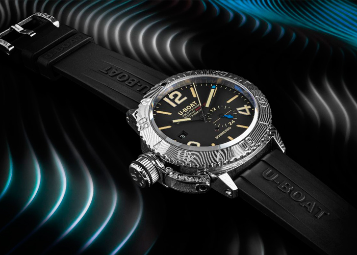 U-Boat Sommerso Damasco, el reloj de buceo de líneas ondulantes