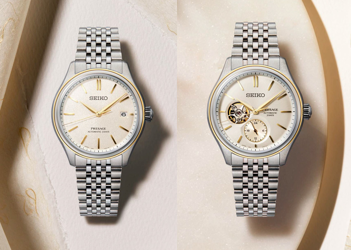 Seiko Presage Classic Series Bicolor Shiroiro: Inspirados en el tejido natural