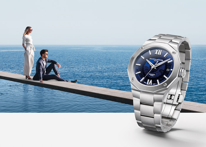 reloj baume et mercier riviera azul mar