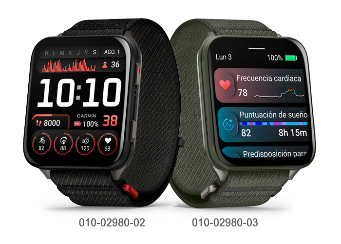 Relojes Garmin Venu X 1 referencia negro 010-02980-02 y verde 010-02980-03