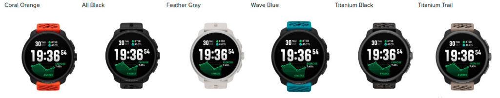 Modelos Suunto Race 2 colores