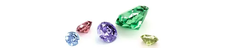 Selection of Rings with colored Gems in your online jewelry store